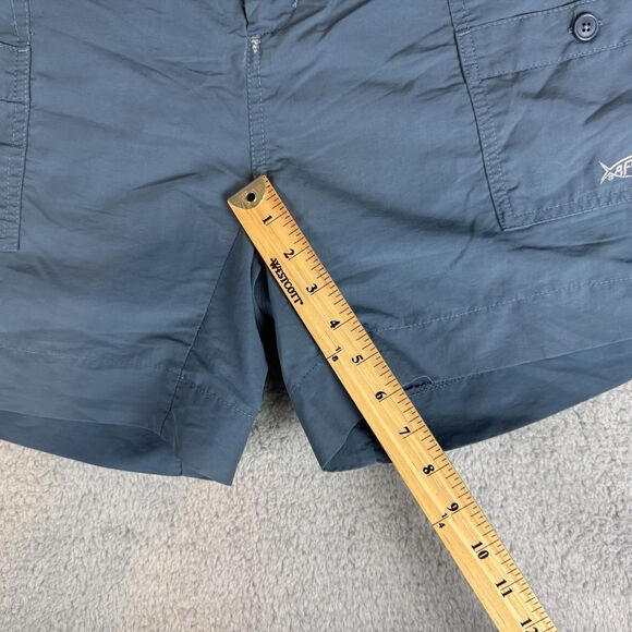 AFTCO Shorts Men's 42 Blue Cargo Performance Fishing Stretch Lightweight - Picture 5 of 11